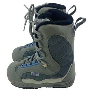 Snowboard LTD Stratus Linerless Junior Girls Boots Size 5 Gray Lace Up L@@K‎